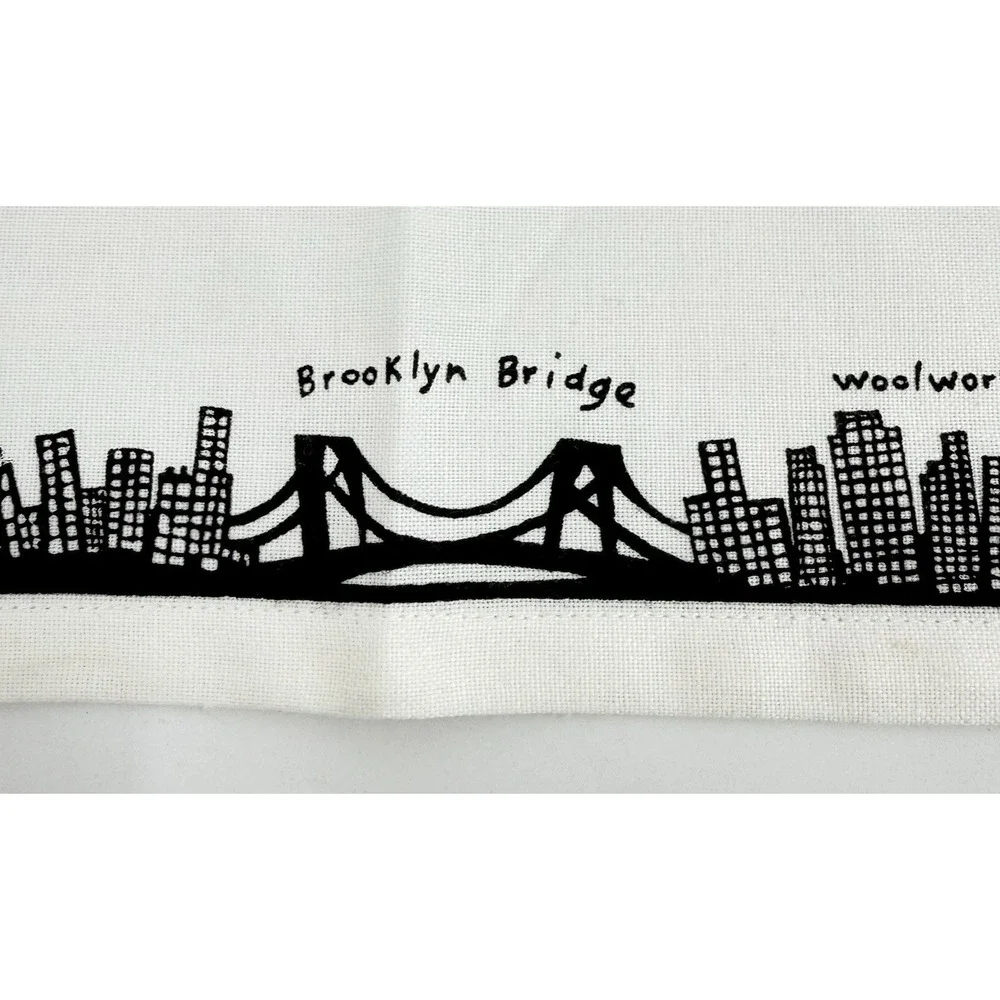 New York Skyline Napkins Fishs Eddy Cotton Twin Towers Retired Square 19
